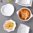 Bộ đồ ăn Melamine hai tai bào ngư nhà hàng món ăn lạnh thương mại cơm trắng cuộn sáng tạo đặc biệt đồ ăn nhẹ đĩa ăn nhẹ giá để dao Phòng bếp