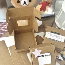 ins Wind Brown Window Mini Airplane Box Gift Shipping Packaging Material High-Quality Gift Packaging Paper Box