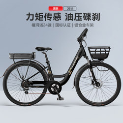 Phoenix 24-Speed Oil Disc Brake Electric-Assisted Bicycle Aluminum Alloy Electric Bike New National Standard Electric Bicycle