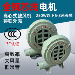 Small Household Single-Phase Blower, Boiler Blower, Stove Induced Draft Fan, 220V Powerful Centrifugal Industrial Fan