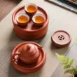 Triều Sơn truyền thống Zhuni tròn cổ đồng xu khay trà hộ gia đình cát tím nồi giữ miếng lót ấm trà đế Coaster kung fu trà bộ Phụ kiện bàn trà