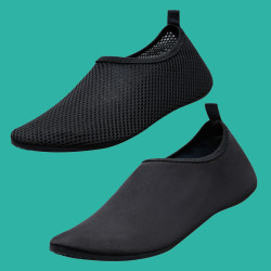 Floor Mesh Shoes, Non-Slip, Breathable, Suitable for Hot Springs, Steam Rooms, Indoor Work, Early Education, Thickened Sock Covers, Closed-Toe Soft-Soled Shoes