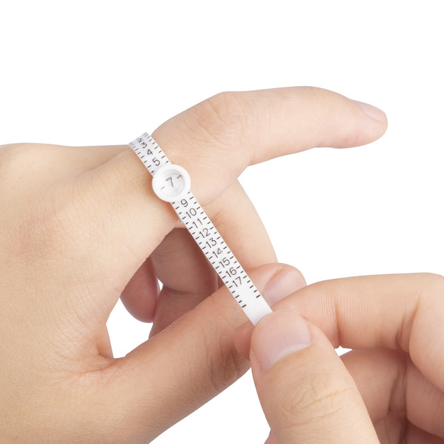 Finger measurement soft ruler with magnifying glass ring size ...