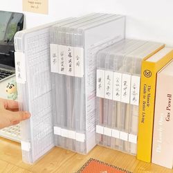 File Storage Box, Transparent Desktop Organizer for Home Use, Instruction Manual, Document Storage, Office Receipts, Test Paper Organizer