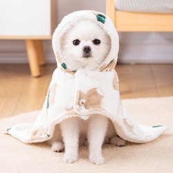 Dog Cape for Sleeping, Small Blanket for Pets, Special Blanket Cape for Cats, Warm Hooded Clothing, Thick Version for Autumn and Winter