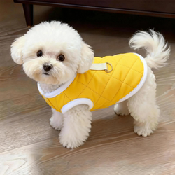 Autumn and Winter Dog Clothes, Thickened Vests, Warm Cotton Coats, Small Size Dogs, Teddy, Bichon, Pomeranian, Cat Clothing