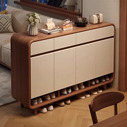 Shoe Cabinet for Home Use, Integrated with the Entrance Hallway, Wall-Mounted, Large Capacity, Multi-Layer Storage Shoe Rack