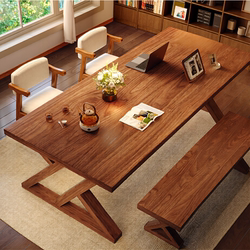 Integrated Table for Home Use, Large Board Table for Living Room, Long Desk, Tea Table, Dual-Purpose Dining Table, Tea Brewing Station