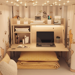 Foldable Computer Desk for Bed, a Must-Have for College Dorms, Suspended Desk for Upper Bunk, Study Table for Lower Bunk in Dormitory