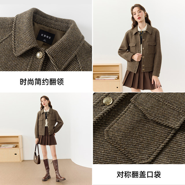 saferido mens outfits 2024 Spring Loose Maillard Woolen Coat Male Student Hong Kong Style Jacket Rock Gray White