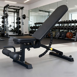 Dumbbell Bench, Commercial Fitness Chair, Home Multifunctional Sit-Up Auxiliary Equipment, Bird-Shaped Right-Angle Flat Bench Press Bench
