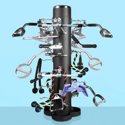 Gantry Rack Accessories Fitness Equipment Rope Pull Back Barbell Bar Grip Rowing Bird Fly High Pull-Down Handle