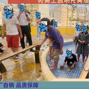 
Water play combination, sand model, sand and water toy construction, large, medium and small class kindergarten, Anji toy set, made of bamboo