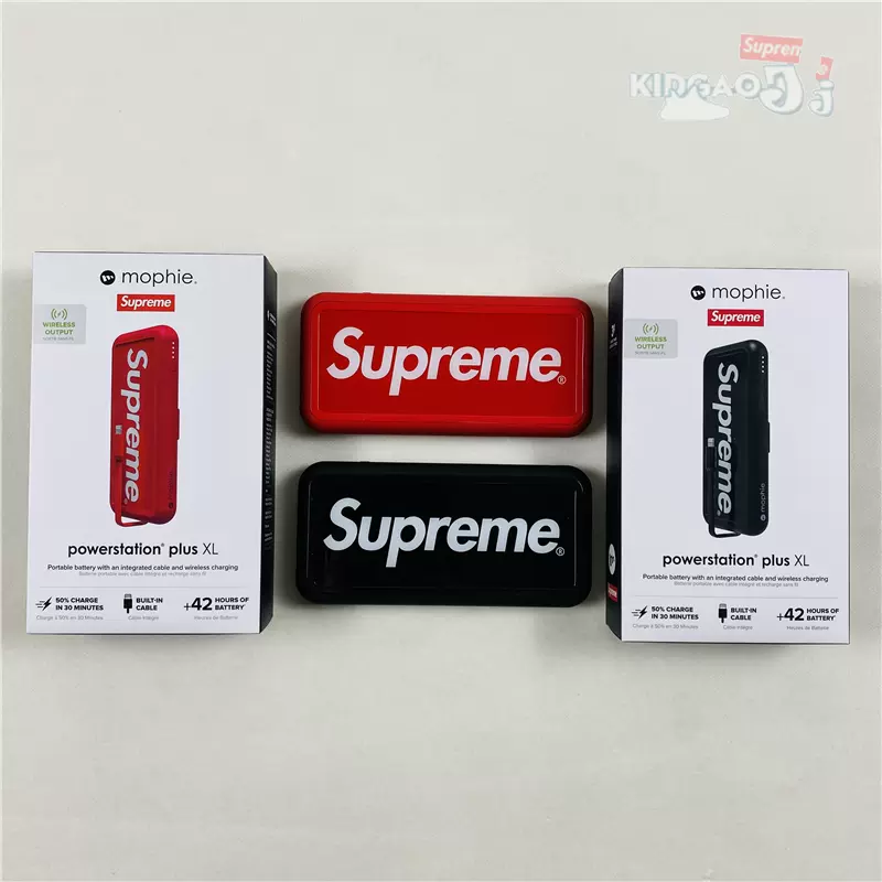 现货Supreme 21SS mophie powerstation Plus X 移动电源充电宝-Taobao Malaysia