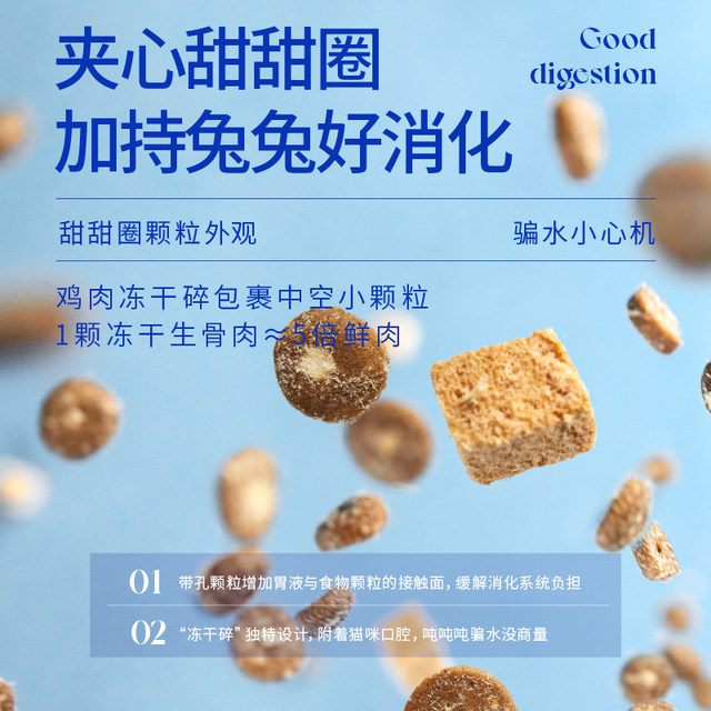 Lan's Wilderness Hunting Rabbit Freeze-dried Cat Food Raw Rabbit Meat ...