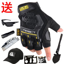 Half-Finger Gloves for Men and Women, Autumn Driving, Cycling, Outdoor Sports, Fitness, Non-Slip Tactical Half-Finger Mountain Bike Gloves