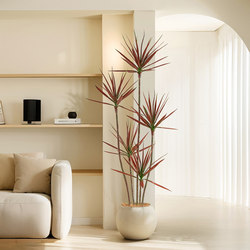 Millennium Wood Simulated Living Room Decoration Ornaments Bionic Large Green Plants Floor-Standing Potted Plants Classy Accessible Luxury Artificial Trees Space Landscaping