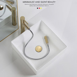 Square Countertop Ceramic Washbasin Balcony Basin Small Washbasin Small Size Diameter 400/300 Width