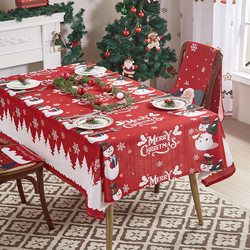 Christmas waterproof tablecloth decorative tablecloth
