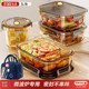 Glass lunch box microwave oven heating special bowl office worker with lid lunch box 2025 new fruit bento freshness box