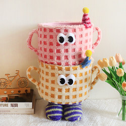 Desktop Monster Storage Basket, Lamb Velvet Cotton Rope, Living Room Miscellaneous Items, Toys, Snacks, Organizing Basket, Cartoon Ornaments, Gifts