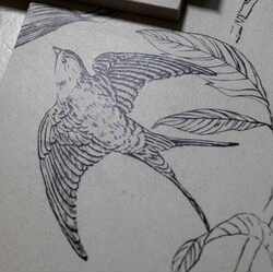 Authentic Swallow Pattern Tiles 300*800 French Retro Cream Tiles Bathroom Tiles Southern Asian Style Homestay