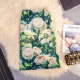 Oil painting hip skirt for women 2025 summer new high-waist slim French printed slit mid-length step skirt
