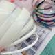 Buny Korean imported milky white curved hairband good toughness durable handmade DIY cloth hairband production auxiliary materials