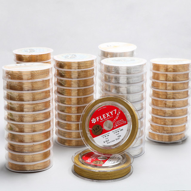 328 Feet]28 Guage Craft Wire Jewelry Wire 100M/0.3mm Gold Plated Thin