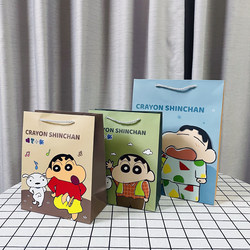 Cute Crayon Shin-Chan Cartoon Hard Cardboard Thickened Gift Bag Extra Large Gift Packaging Bag Tote Bag Paper Bag
