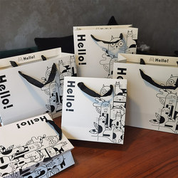 Cartoon Cute Gift Packaging Bag, Thickeneded Gift Bag, Return Gift, Birthday Gift, Handbag, Paper Bag