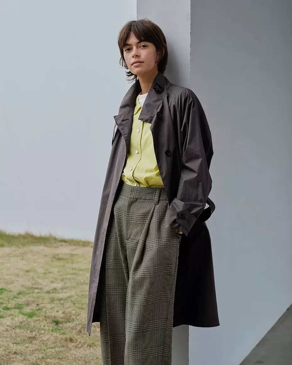 日本代购24SS MARGARET HOWELL PROOFED COTTON COATING 长款风衣