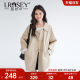 Lan Ruoshui large-size women's simple and fashionable work jacket autumn new fat mm loose mid-length age-reducing coat