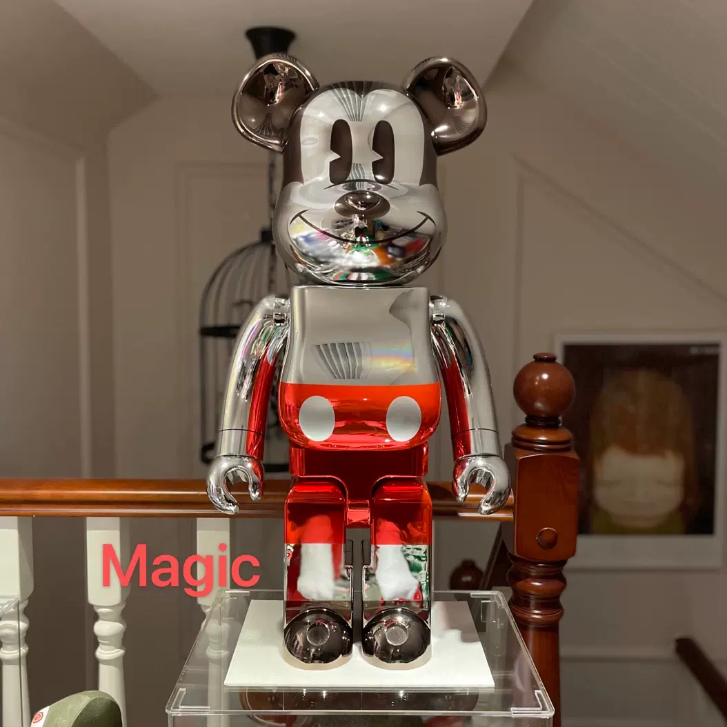 Bearbrick 空山基米奇2代二代電鍍Future Mickey Sorayama 1000%-Taobao