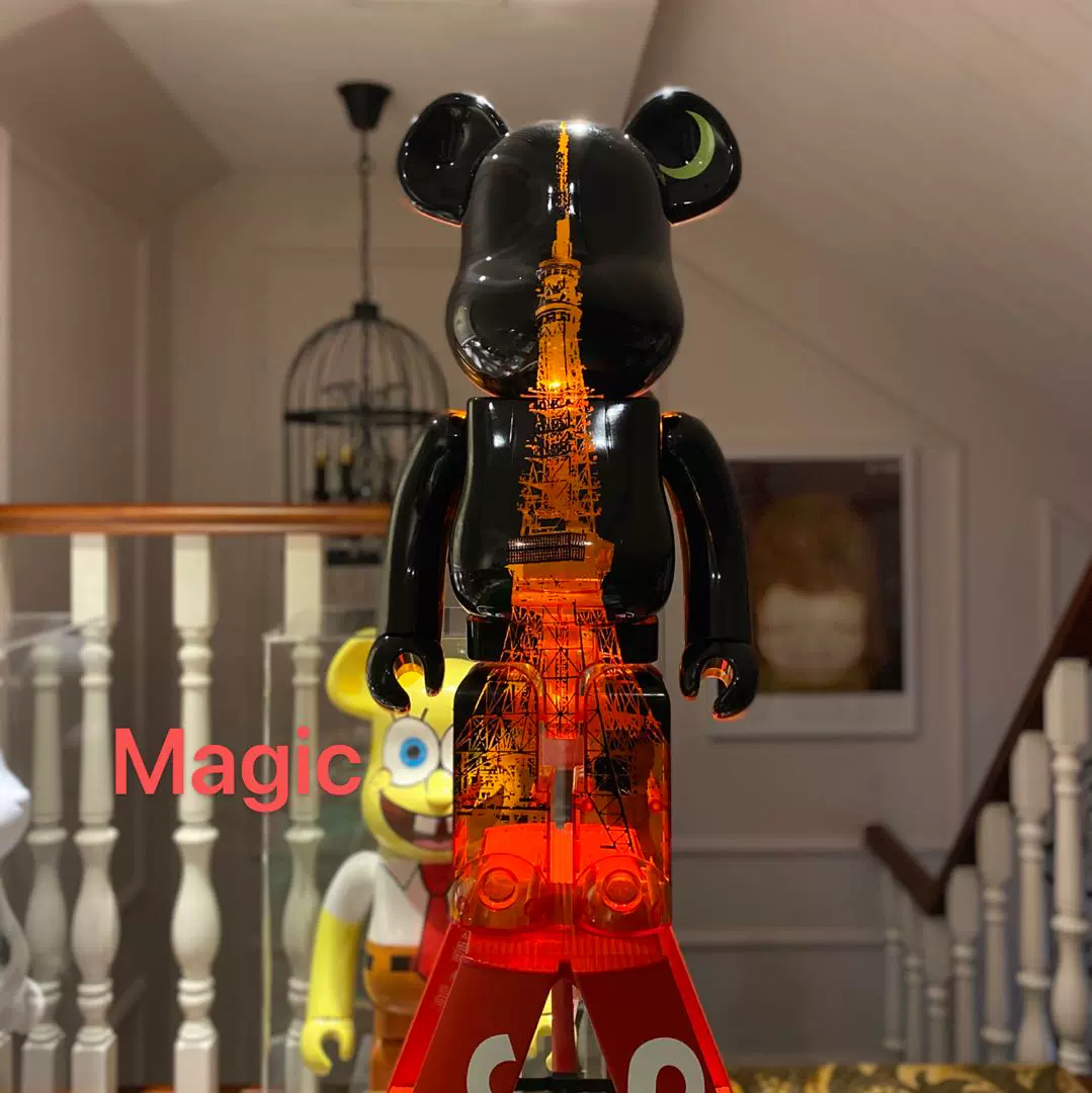 Bearbrick 东京塔Tokyo Tower 部分透明1000% 积木熊BE@RBRICK-Taobao