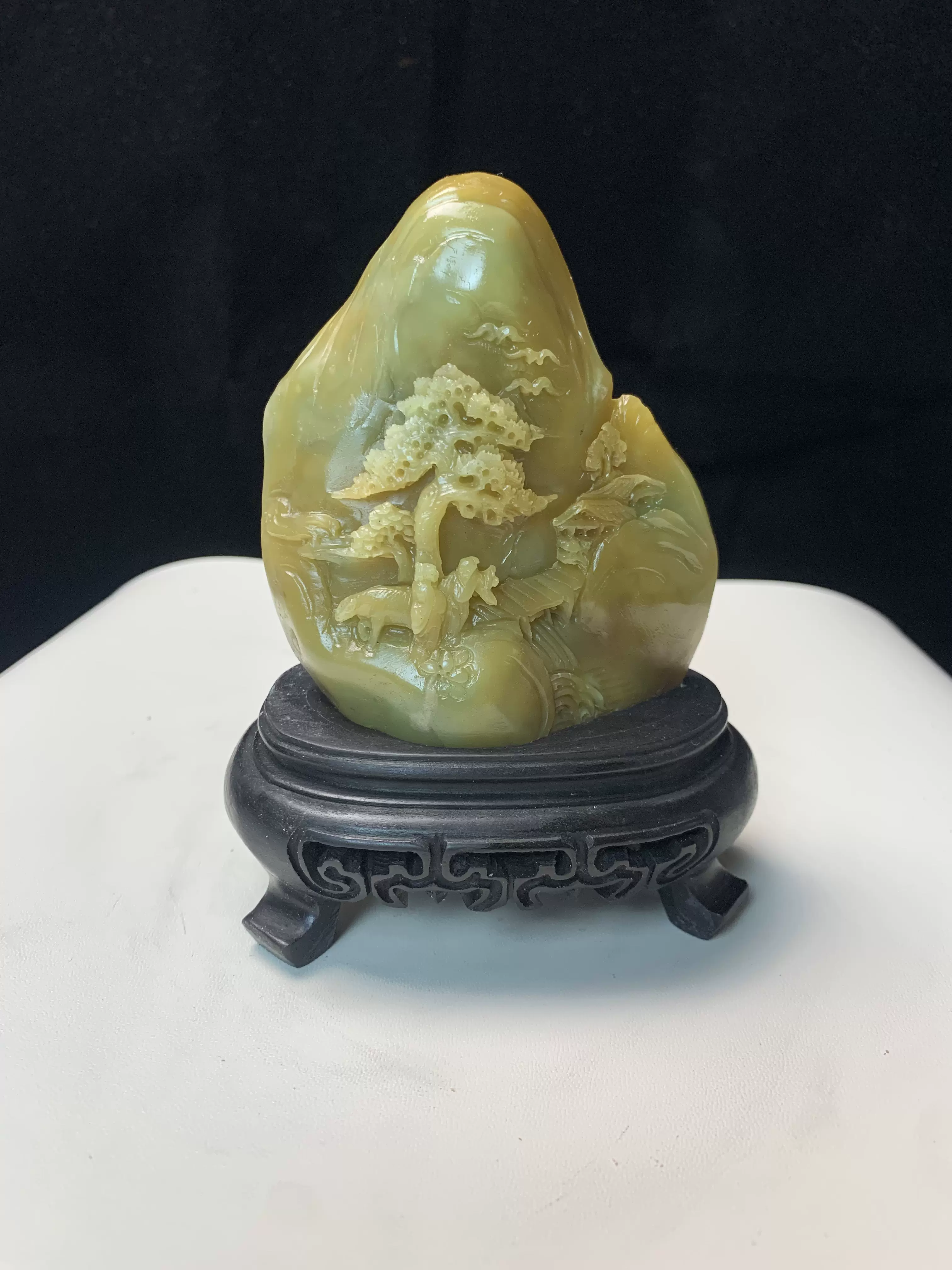 寿山石 セット 田黄石 微彫 艾叶緑 寿山石 セット 田黄石 微彫 艾叶緑