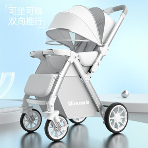 Baby cart can sit and lay high landscapes lightweight folding two -way baby car children's hand -to -doll artifact
