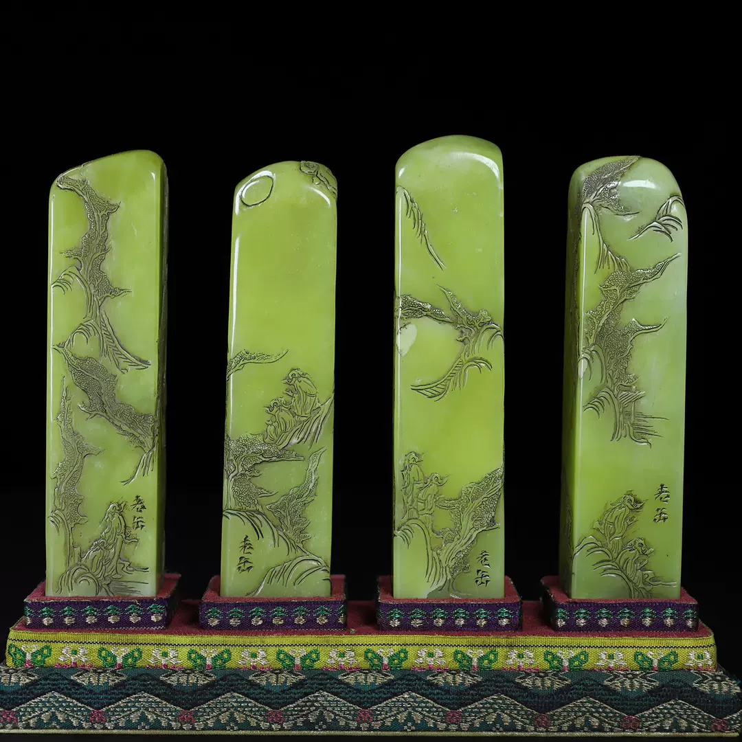 典藏*寿山石手彫*江介印章】印鑒 篆刻印章 極上品 中国古美術