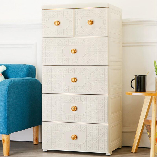 Nayale 50cm wide drawer storage cabinet thickened baby plastic baby wardrobe storage cabinet