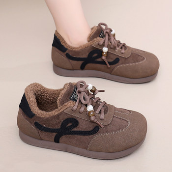 
2025 winter old Beijing cotton shoes with velvet, thickening and non-slip