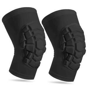 
Football knee pads men and women honeycomb anti-collision knee pads calf basketball running training sports equipment protective gear