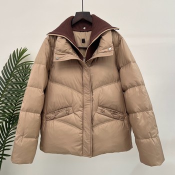 
Winter mother's white duck down thickened warm down jacket