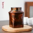 Tác phẩm của sư phụ Xu Yunyong, Huanyu Tea Cang, lon thiếc rồng sơn lớn, lon trà kín bằng thiếc nguyên chất hũ đựng trà 