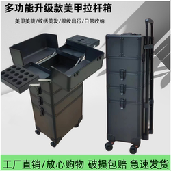 Beauty and Makeup Box, Nail Art Box, Beauty and Hairdressing Tool Box, Eyelash Extension Box, Makeup Box with Wheels, Hairdressing Box