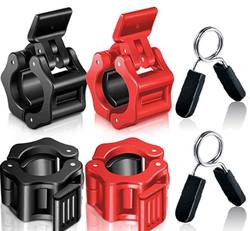 Snap Lock Dumbbell Holder 2.5cm Weightlifting Bench Press Lock Buckle Quick Large Hole Lock Barbell Clamp Dumbbell Bar Clip