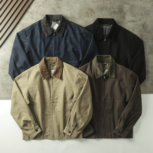 
Xiao He keeps it for himself! Couple style for men and women! Barn style Japanese retro high street trendy Detroit jacket