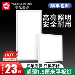 Sakura Gold Integrated Ceiling Led Light for Kitchen and Bathroom, Aluminum Panel Embedded 30X30X600 Flat Panel Light