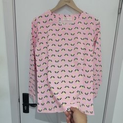 Foreign Trade Original Order 100% Pure Cotton Long-Sleeved Round Neck T-Shirt Base Layer Pure Cotton Loungewear Casual Pure Cotton Pajama Top