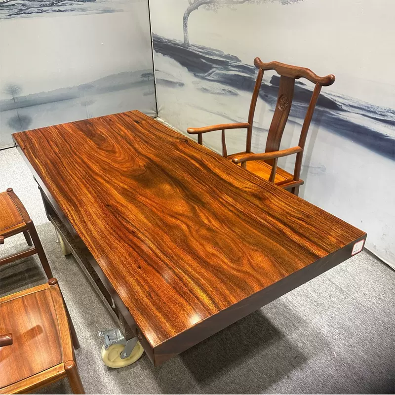 原木花梨茶桌面