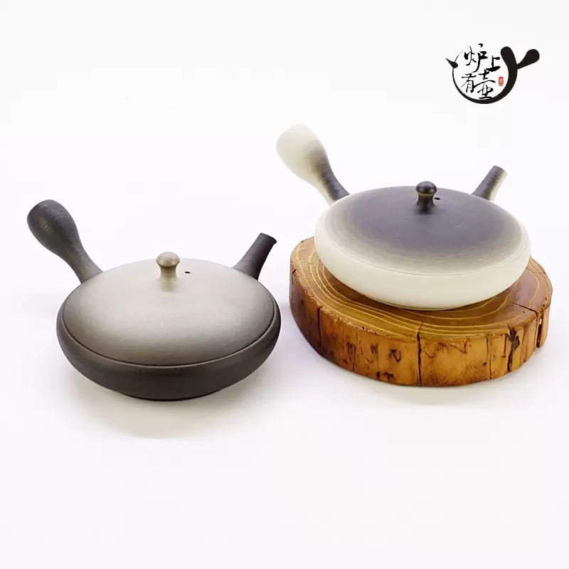 日本手工常滑燒朱泥茶壺TOKONAME甚秋陶苑九宮壺寒雨扁壺伊藤成二